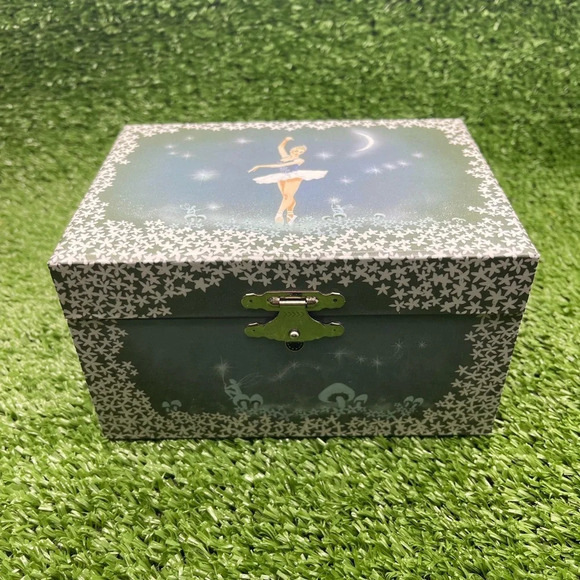 Twirling Ballerina and Mushrooms Musical Jewelry Storage Box, NWT 🩰🍄 - Picture 7 of 15